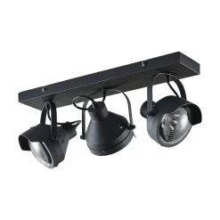 Lindby loftspot Henega, 52 cm, sort, 3 lyskilder