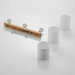 Lindby loftspot Imarin, 56 cm, 3 lyskilder, hvid, træ
