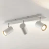 Lindby loftspot Joffrey, 49 cm, hvid, 3 lyskilder, GU10