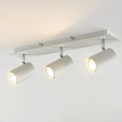 Lindby loftspot Joffrey, 49 cm, hvid, 3 lyskilder, GU10