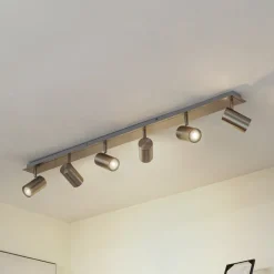 Lindby loftspot Joffrey, 116 cm, nikkel, 6 lyskilder, GU10
