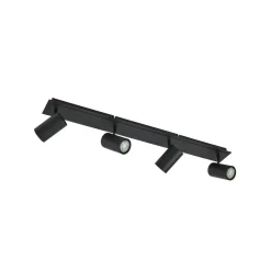 Lindby loftspot Joffrey, 80 cm, sort, 4 lyskilder, GU10