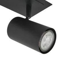 Lindby loftspot Joffrey, 80 cm, sort, 4 lyskilder, GU10