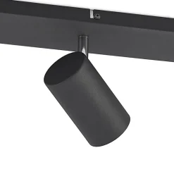 Lindby loftspot Joffrey, 80 cm, sort, 4 lyskilder, GU10