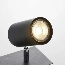 Lindby loftspot Joffrey, 49 cm, sort, 3 lyskilder, GU10