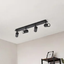Lindby loftspot Joffrey, 70 cm, sort, 4 lyskilder, GU10