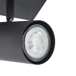 Lindby loftspot Joffrey, 70 cm, sort, 4 lyskilder, GU10