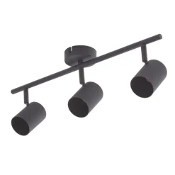 Lindby loftspot Jorell, sort, 51 cm, 3 lyskilder, GU10