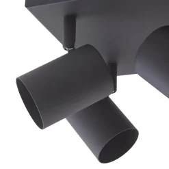 Lindby loftspot Jorell, sort, 20 cm, sort, 4 lyskilder.