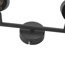 Lindby loftspot Jorell, sort, 31 cm, 2 lyskilder, GU10