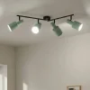 Lindby loftspot Ovelia, grøn, 80 cm, 4 lyskilder, E27