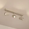 Lindby loftspots Kardis, beige, 3 lyskilder, metal, GU10