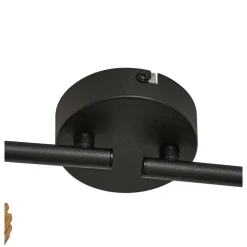 Lindby loftspot Stralino, 4 lyskilder, længde 60 cm, træ