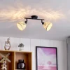 Lindby loftspot Youstin, 30 cm lang, bambus, 2-lys, E14