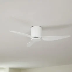 Lindby loftventilator Aulo, hvid, DC, støjsvag, Ø 123 cm