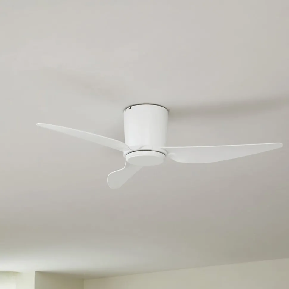 Lindby loftventilator Aulo, hvid, DC, støjsvag, Ø 123 cm