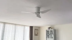 Lindby loftventilator Aulo, hvid, DC, støjsvag, Ø 123 cm