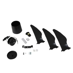 Lindby loftventilator Aulo, sort, DC, støjsvag, Ø 123 cm