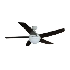 Lindby loftventilator med lys Auraya, støjsvag, hvid, 130cm