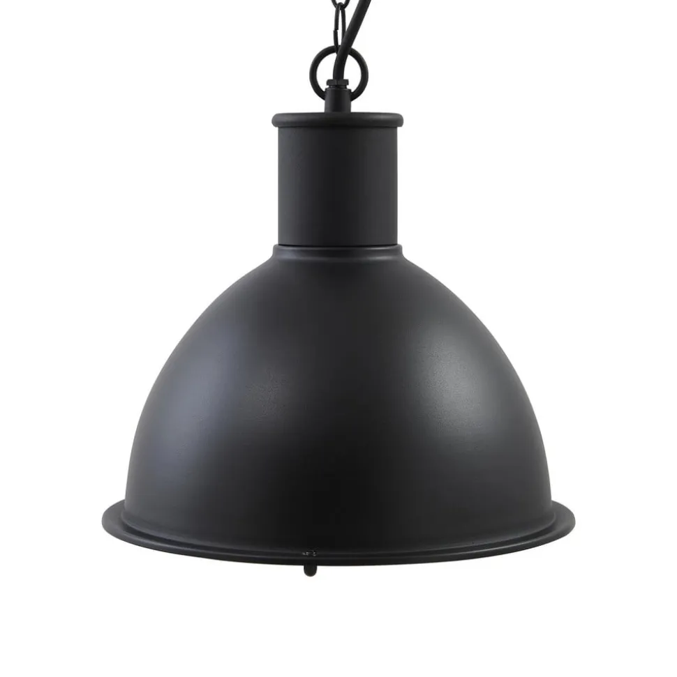 Lindby Luciane udendørs pendel, sort, aluminium, Ø 31,8 cm
