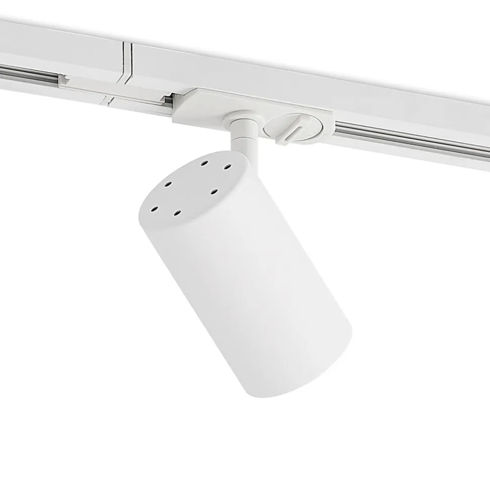Lindby 1 lyskilde skinnesystem Linaro, GU10, 5 lyskilder, hvid