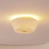 Lindby Magali loftlampe, hvid, papir, Ø 45 cm, E27
