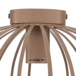 Lindby Maivi loftslampe, beige, 40 cm, jern, bur