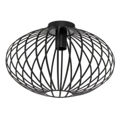 Lindby Maivi loftslampe, sort, 40 cm, jern, bur