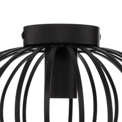 Lindby Maivi loftslampe, sort, 30 cm, jern, bur