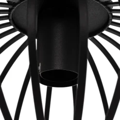 Lindby Maivi loftslampe, sort, 30 cm, jern, bur
