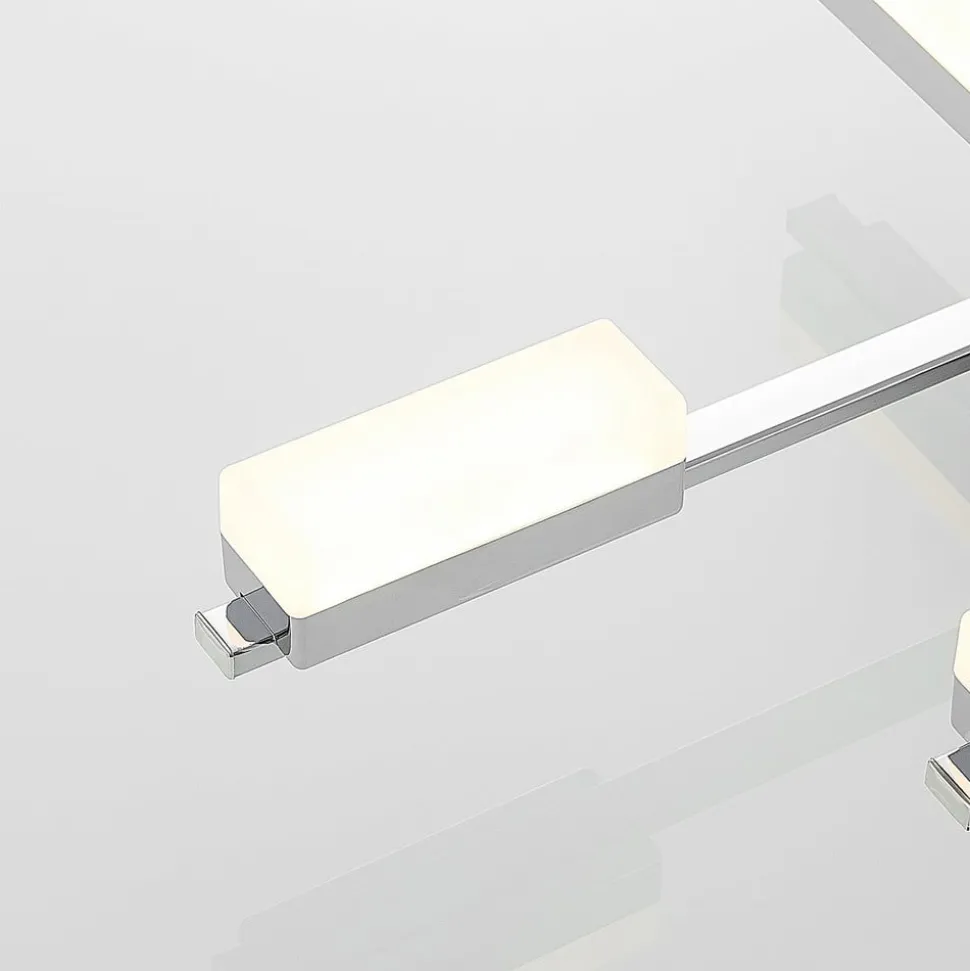 Lindby Mally LED-loftlampe i krom, 8 lyskilder