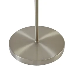 Lindby Melanie gulvlampe, grå, stof, Ø 36 cm, 2 lyskilder.