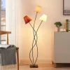 Lindby Melis gulvlampe, 130 cm, 3 lyskilder, tekstil