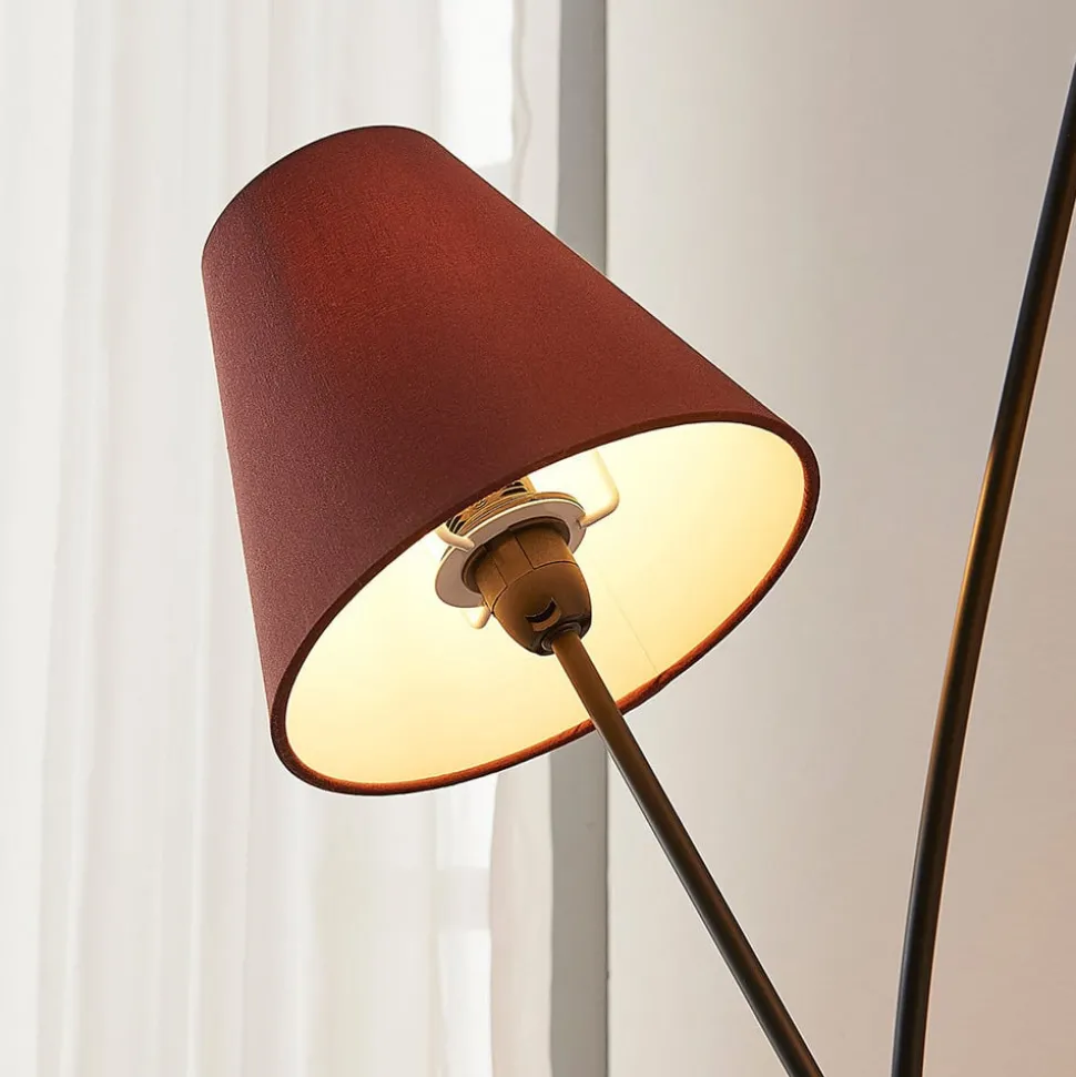Lindby Melis gulvlampe, 130 cm, 3 lyskilder, tekstil