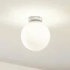 Lindby Meriala loftlampe hvid, glas Ø 25 cm