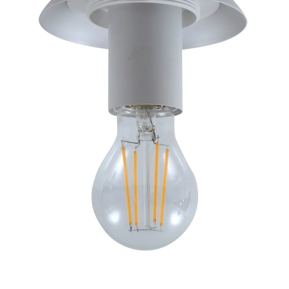 Lindby Meriala loftlampe hvid, glas Ø 25 cm