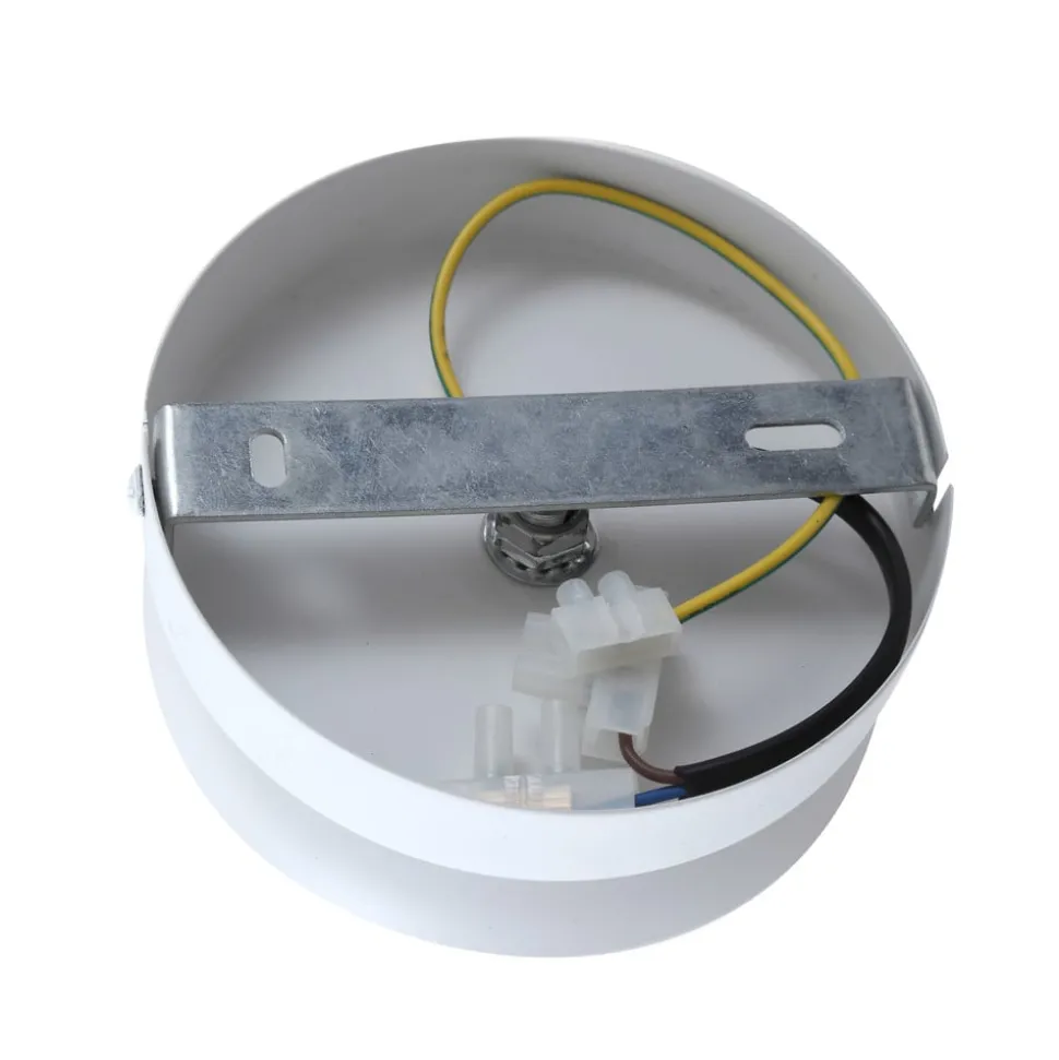 Lindby Meriala loftlampe hvid, glas Ø 25 cm