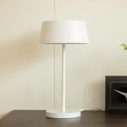 Lindby Milica LED-bordlampe, hvid, dæmpbar