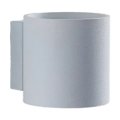 Lindby Mirza væglampe af aluminium, rund, hvid
