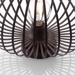 Lindby Nahele loftlampe, brun, metal, Ø 40 cm, E27