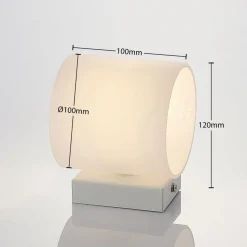 Lindby Nanda væglampe i glas, rund