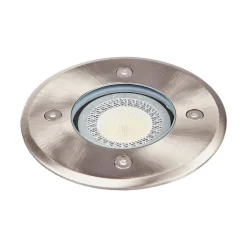 Lindby Nedgravningslampe Insa, Ø11cm, stål, GU10, IP67