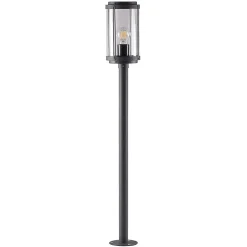 Lindby Ojali vejlampe, rund, mørkegrå
