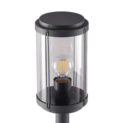 Lindby Ojali vejlampe, rund, mørkegrå