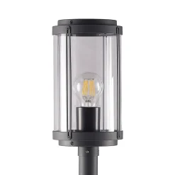 Lindby Ojali vejlampe, rund, mørkegrå