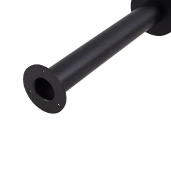 Lindby Orfeas sokkellampe, sort/hvid, aluminium, Ø 24 cm