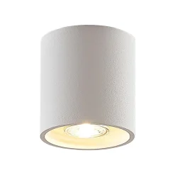 Lindby Parvin aluminium downlight, rund, hvid