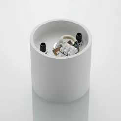 Lindby Parvin aluminium downlight, rund, hvid