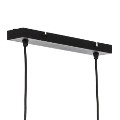 Lindby-pendel Anito, sort/guld, metal, 100 cm, E27