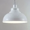 Lindby pendellampe Albertine, 29 cm, hvid, metal